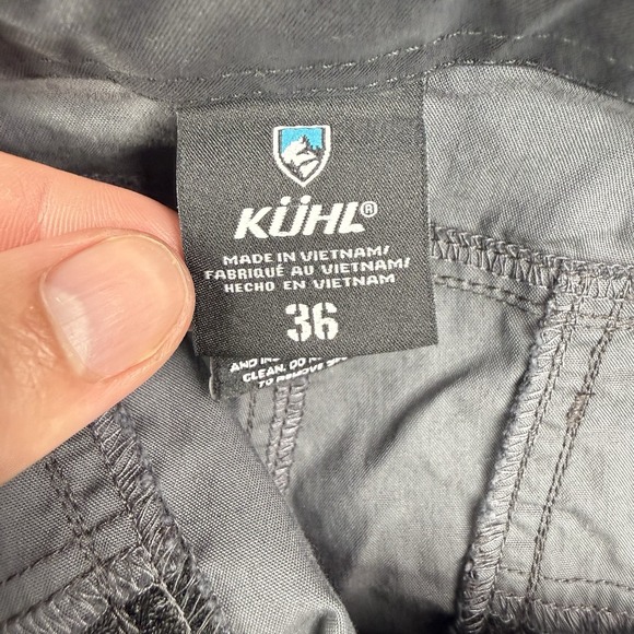Kuhl Shorts Mens 36 Blue Gray Camo Ambush Cargo Tactical Utility Hiking Outdoor - Picture 9 of 16